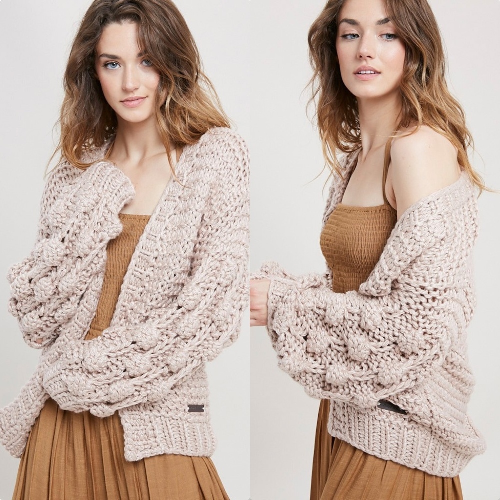 Emily' Handmade Pom Pom Cardigan - Picture 4 of 5